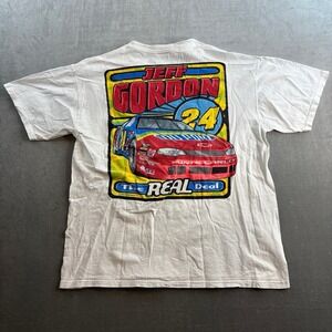 Vintage Jeff Gordon Dupont‎ NASCAR Racing T Shirt 1998 Men's Large
